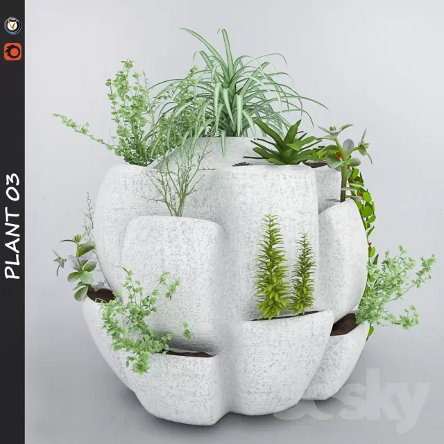 3DSKYFREE – FLOWER - PLANT 3DS MAX MODELS
