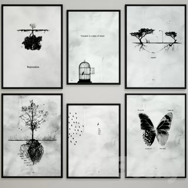 DECORATION – FRAME 3D MODELS – 077