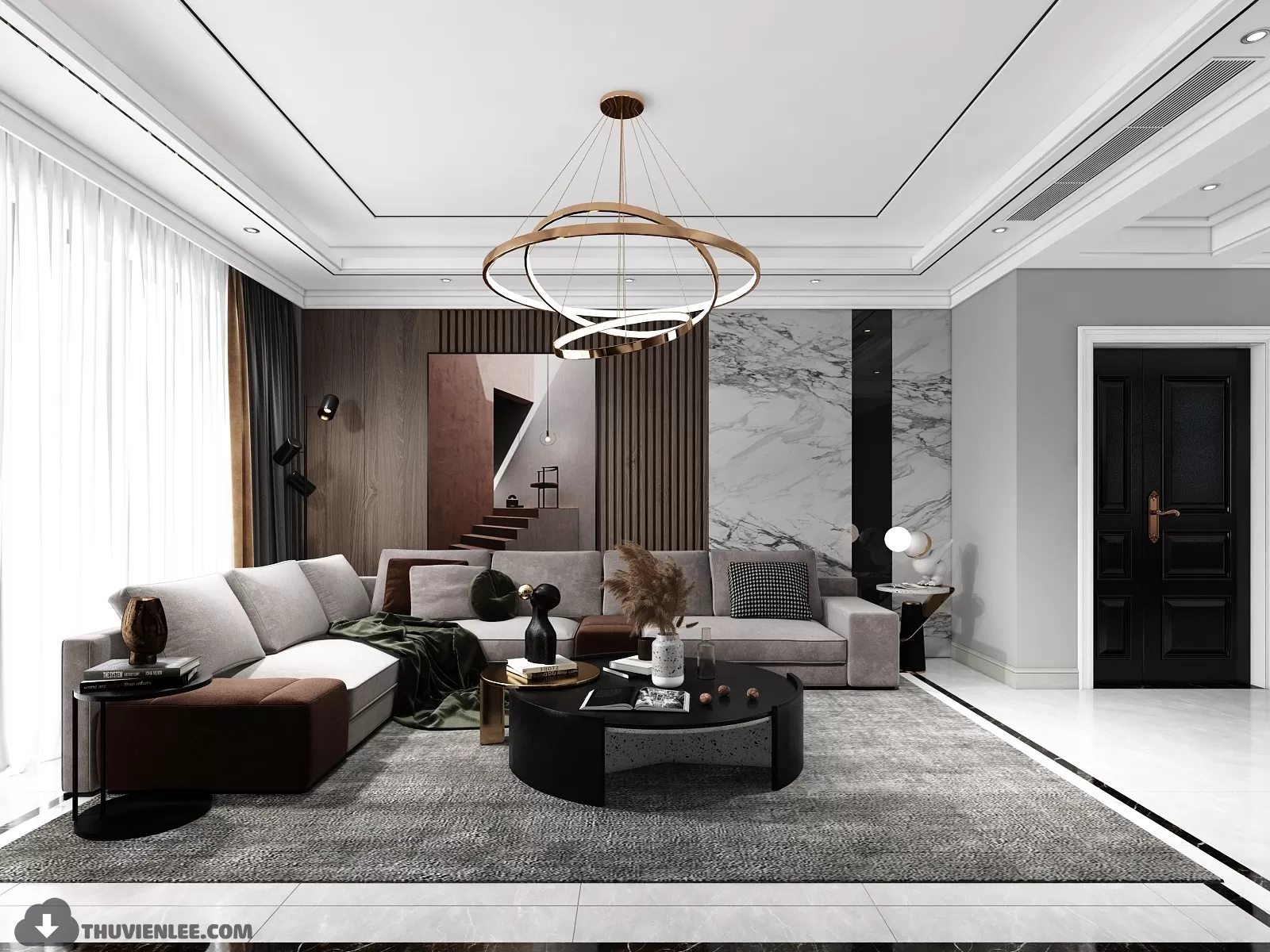 PRO 3D SCENE – LIVING ROOM 3D BLOCK – 033