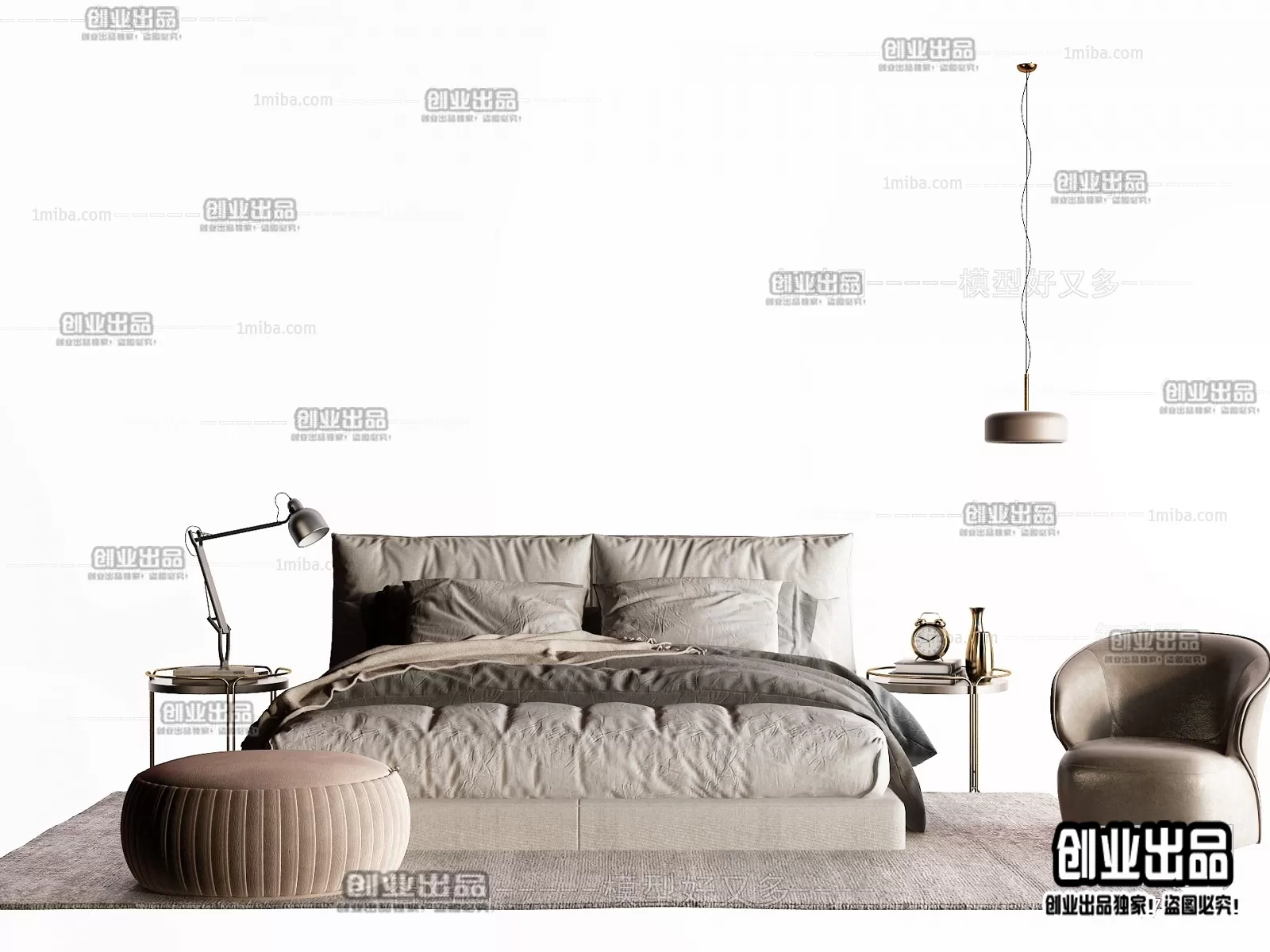 BED – B11 – FURNITURE 3D MODELS 2022 (VRAY)