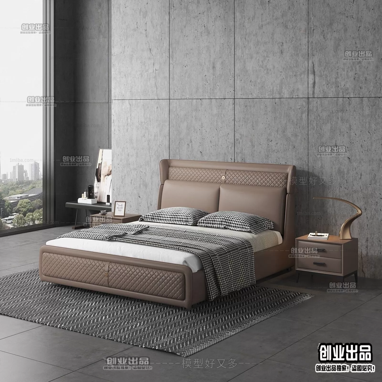 BED – B14 – FURNITURE 3D MODELS 2022 (VRAY)