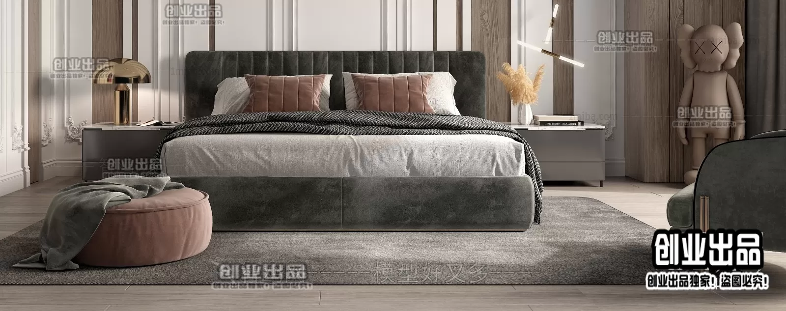 BED – B15 – FURNITURE 3D MODELS 2022 (VRAY)