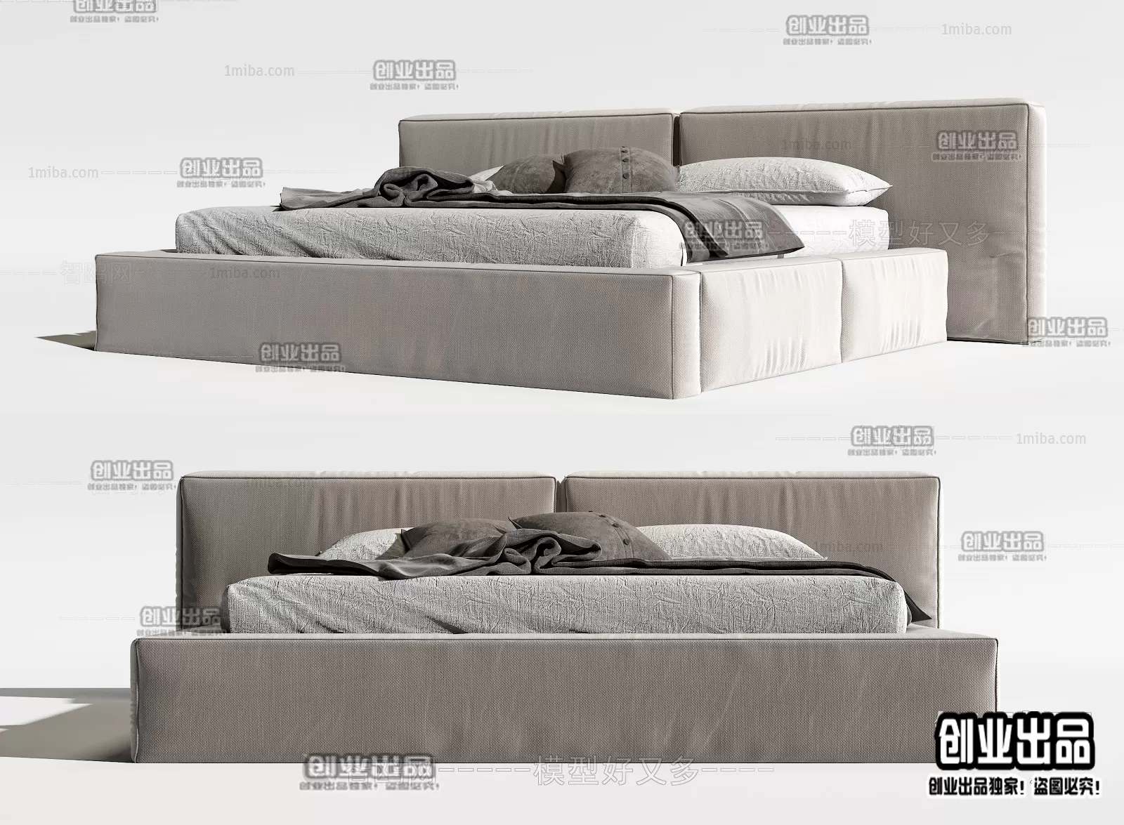 BED – B24 – FURNITURE 3D MODELS 2022 (VRAY)