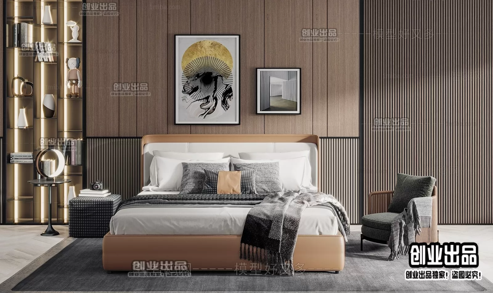 BED – B38 – FURNITURE 3D MODELS 2022 (VRAY)
