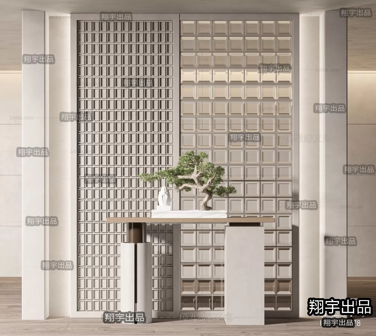 CONSOLE TABLE – 36 – FURNITURE 3D MODELS 2022 (VRAY)