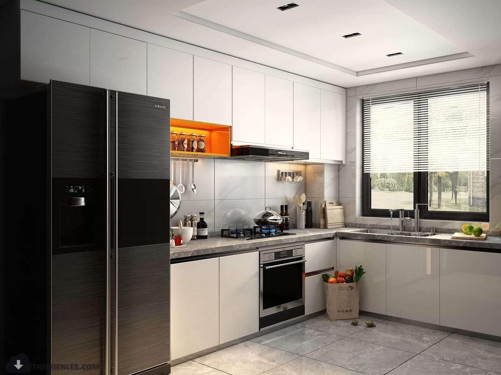PRO 3D SCENE – KITCHEN 3D BLOCK – 014