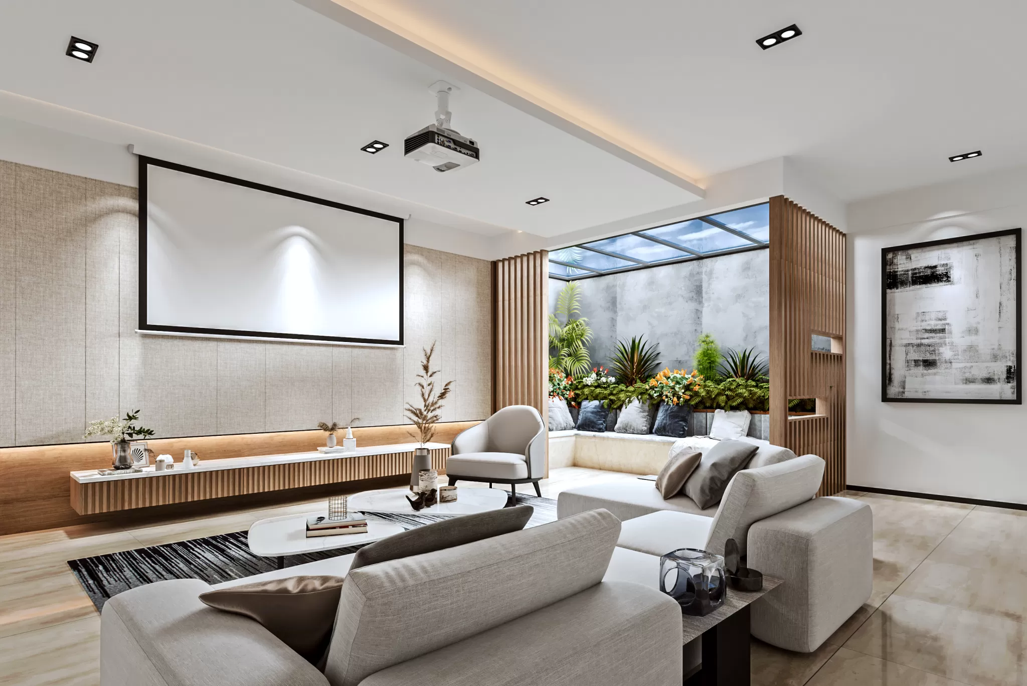 FULL SCENE 3DS MAX – CORONA RENDER – LIVING ROOM – 092