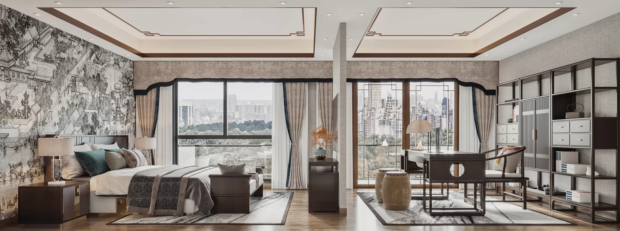 FULL SCENE 3DS MAX – CORONA RENDER – BEDROOM – 037