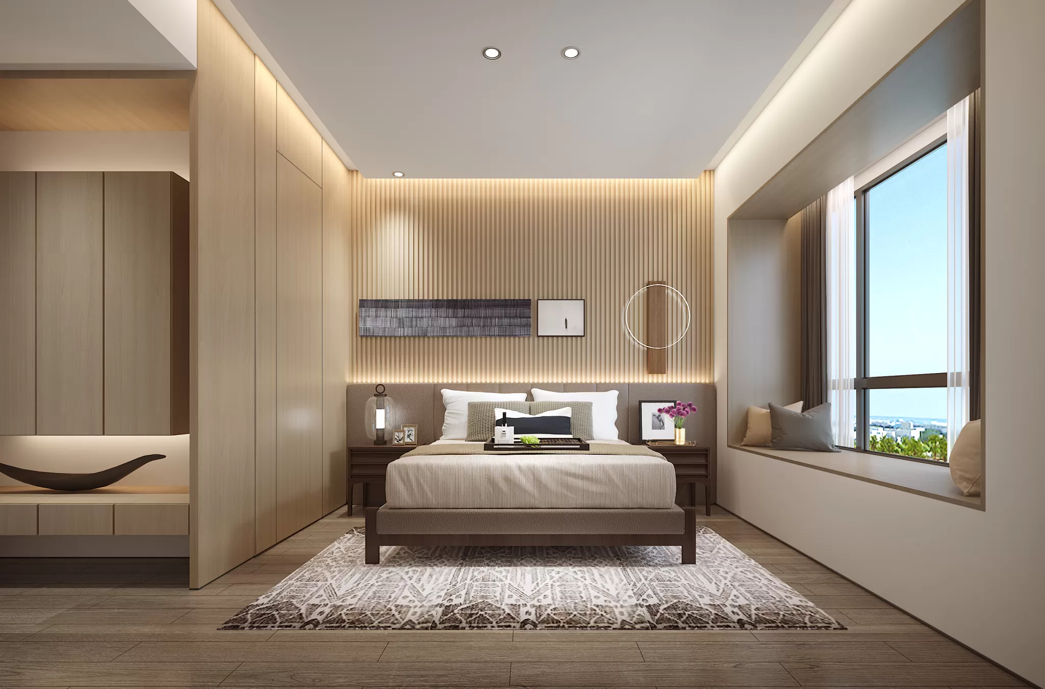 FULL SCENE 3DS MAX – CORONA RENDER – BEDROOM – 084