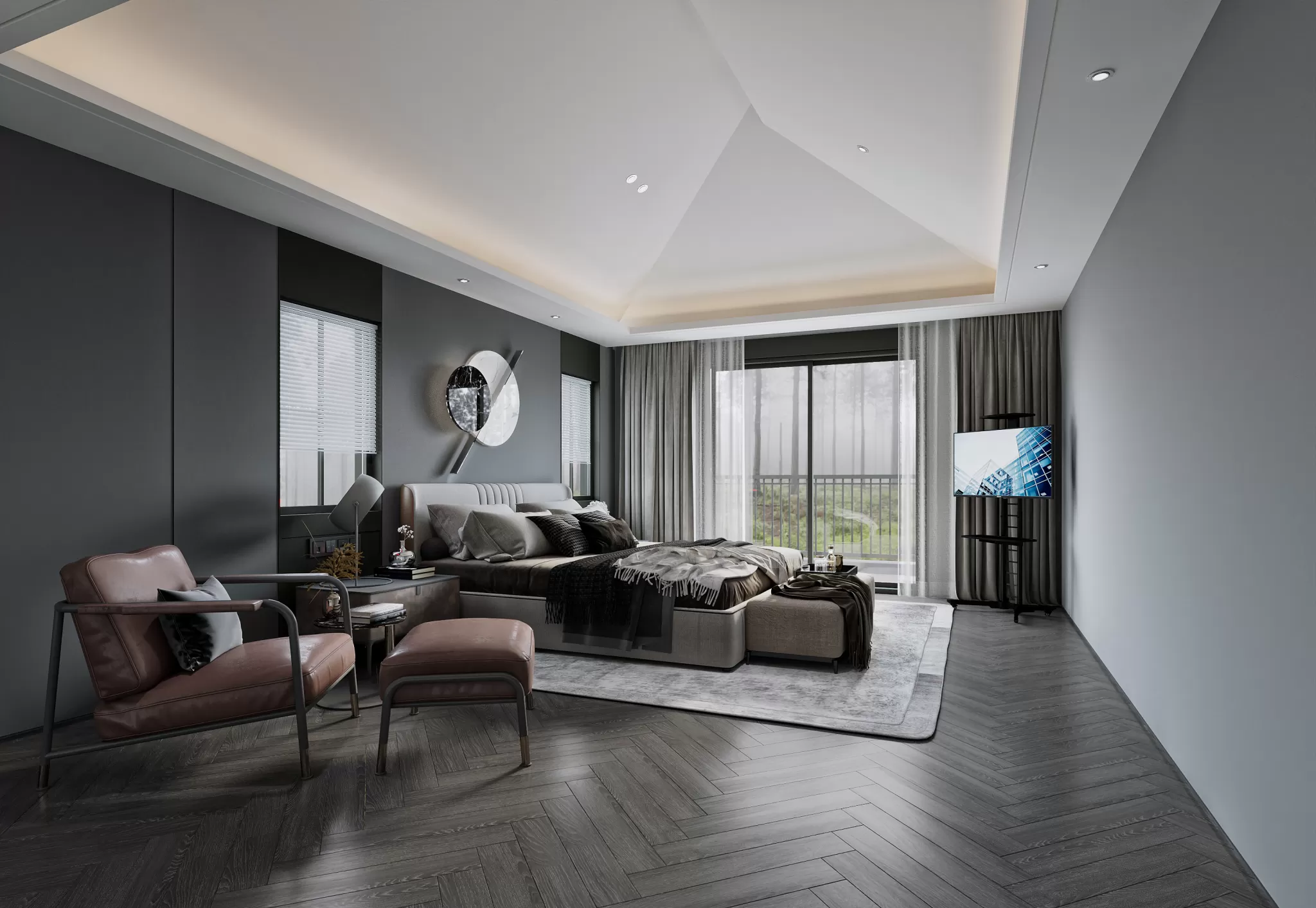 FULL SCENE 3DS MAX – CORONA RENDER – BEDROOM – 092