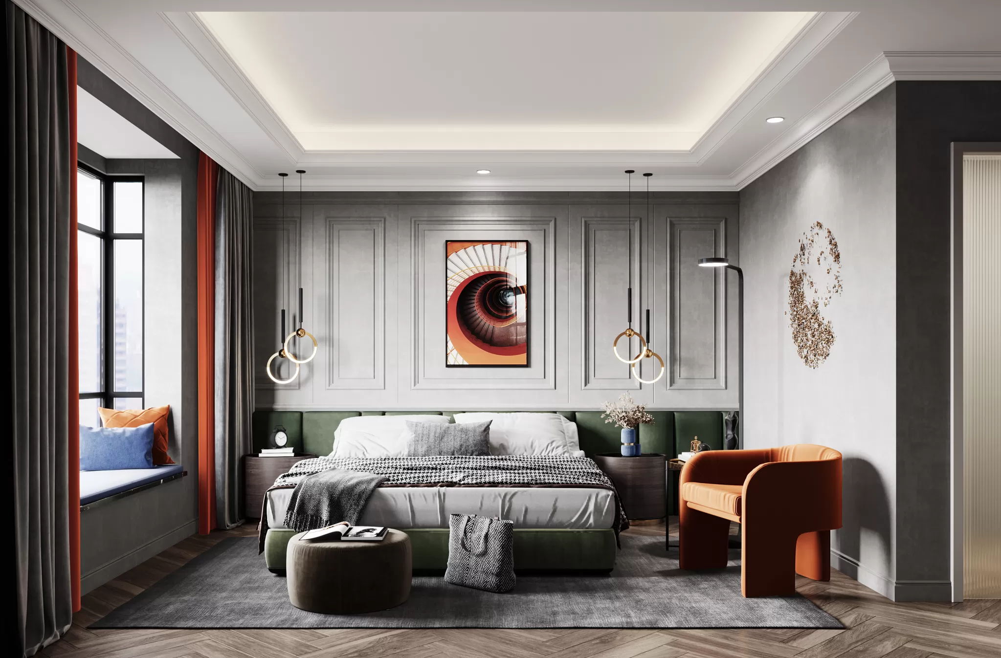 FULL SCENE 3DS MAX – CORONA RENDER – BEDROOM – 097