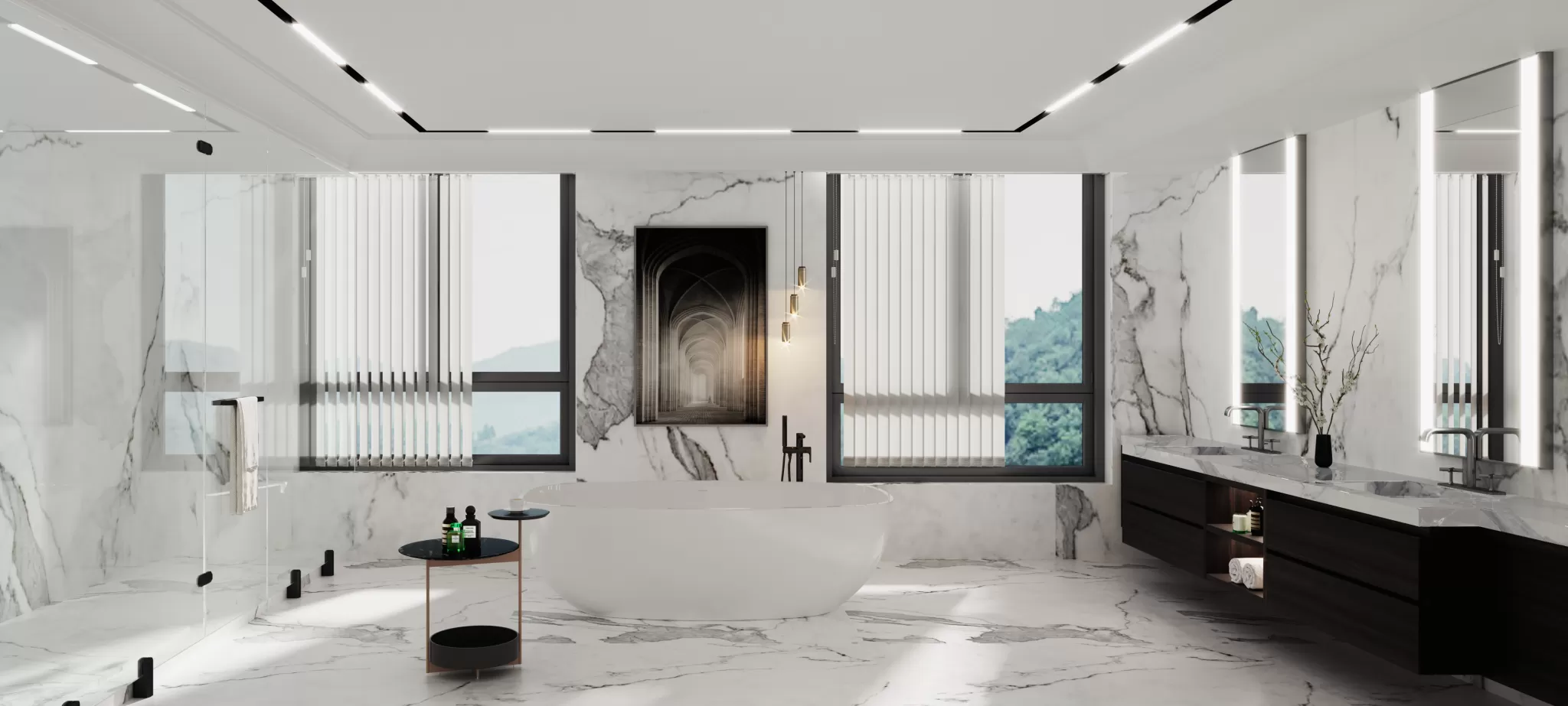 FULL SCENE 3DS MAX – CORONA RENDER – BATHROOM – 017