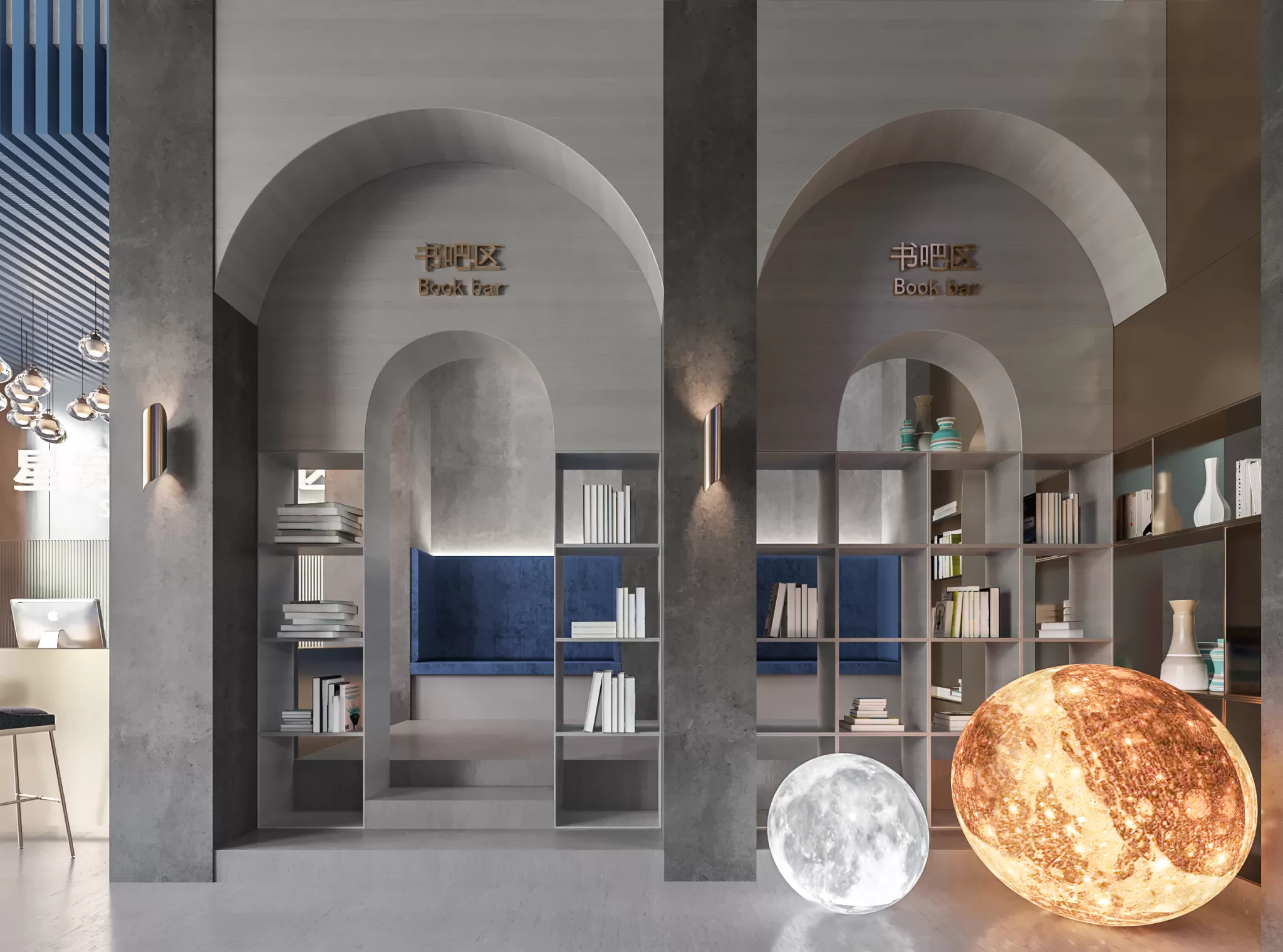FULL SCENE 3DS MAX – CORONA RENDER – COMMERCIAL SPACE – 038