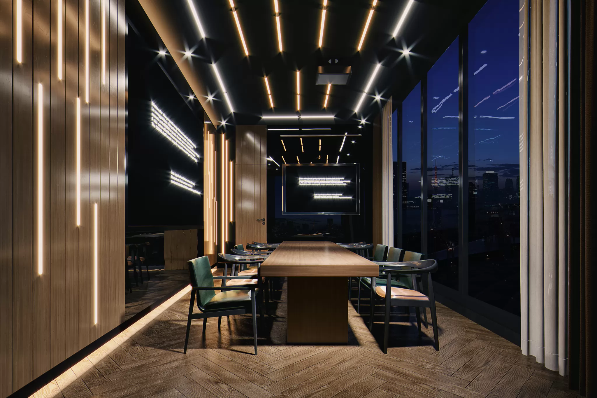 FULL SCENE 3DS MAX – CORONA RENDER – COMMERCIAL SPACE – 042