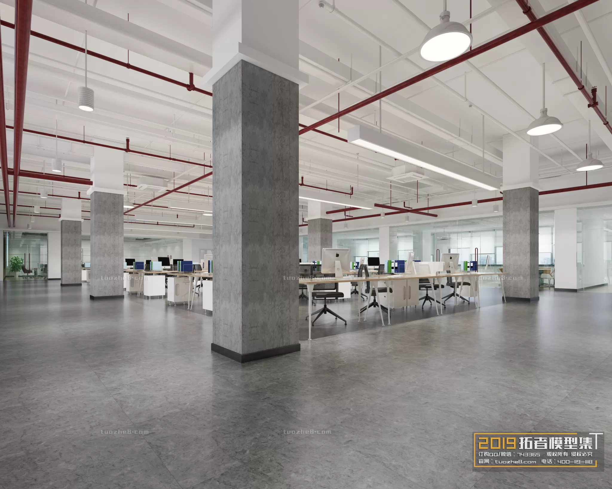 OFFICE – 3D SCENES – BLOCK – 134