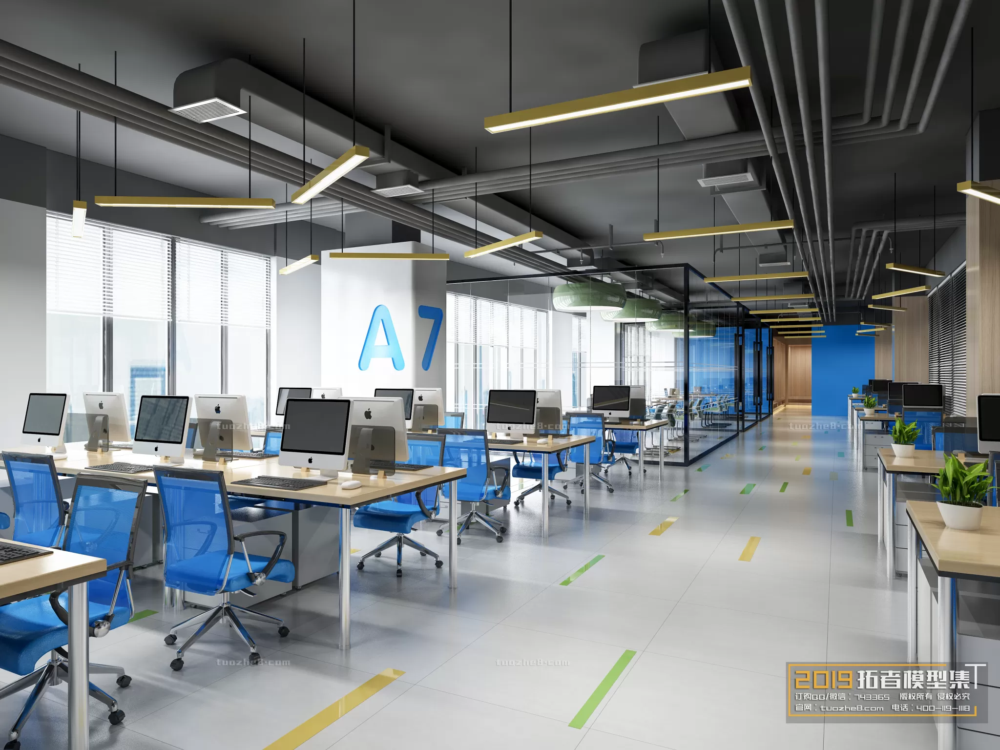 OFFICE – 3D SCENES – BLOCK – 141
