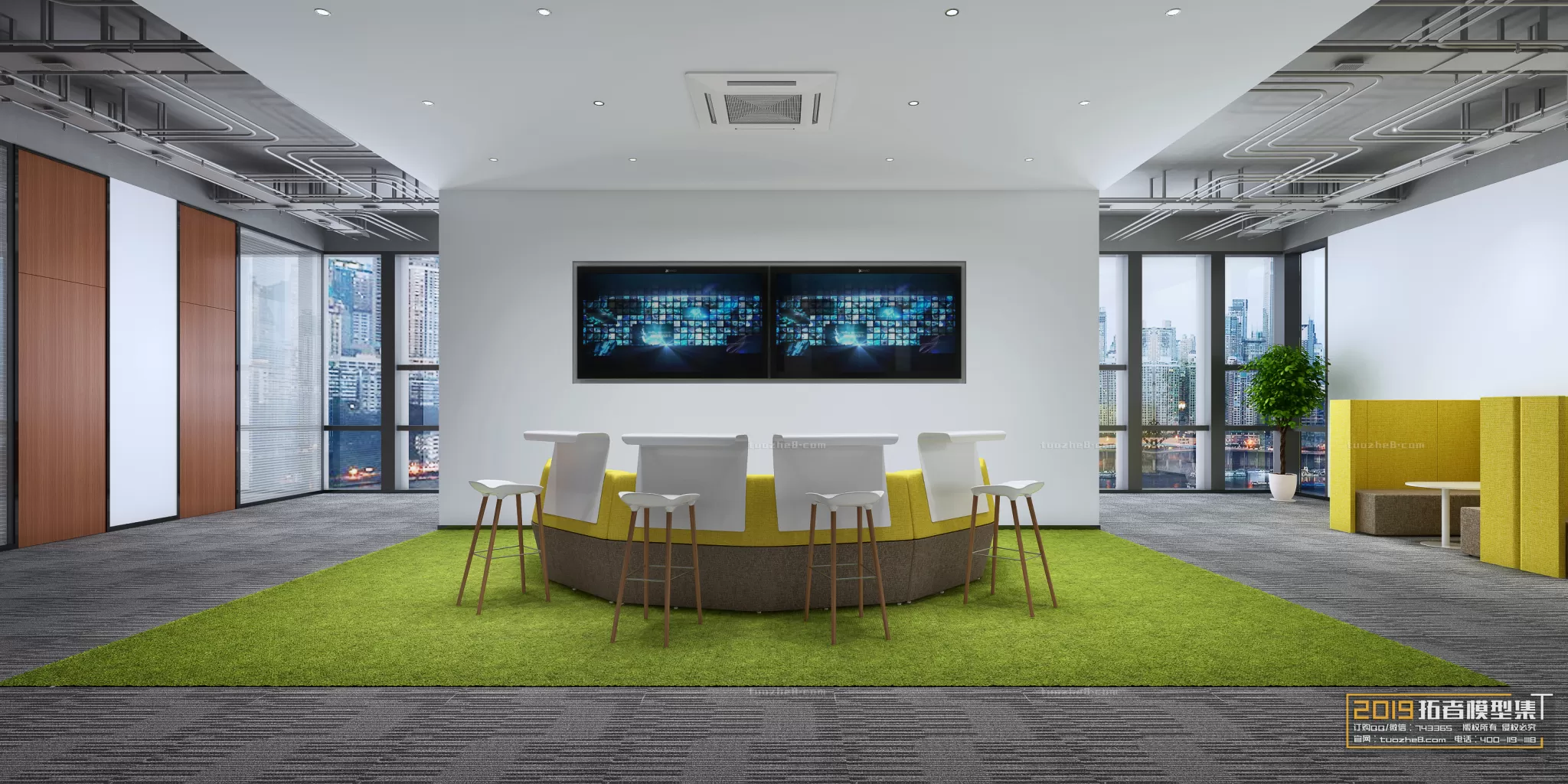 OFFICE – 3D SCENES – BLOCK – 142