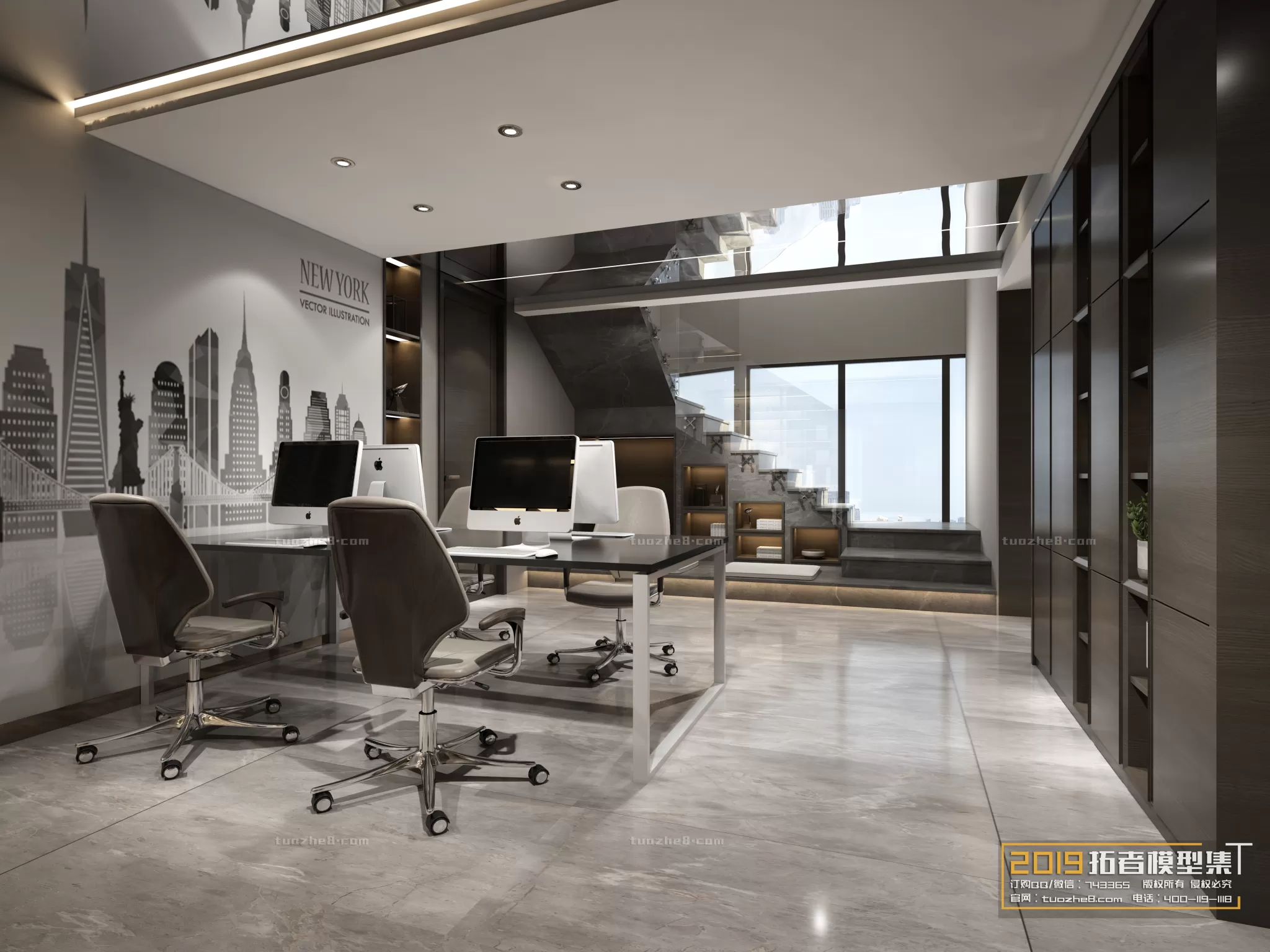 OFFICE – 3D SCENES – BLOCK – 148