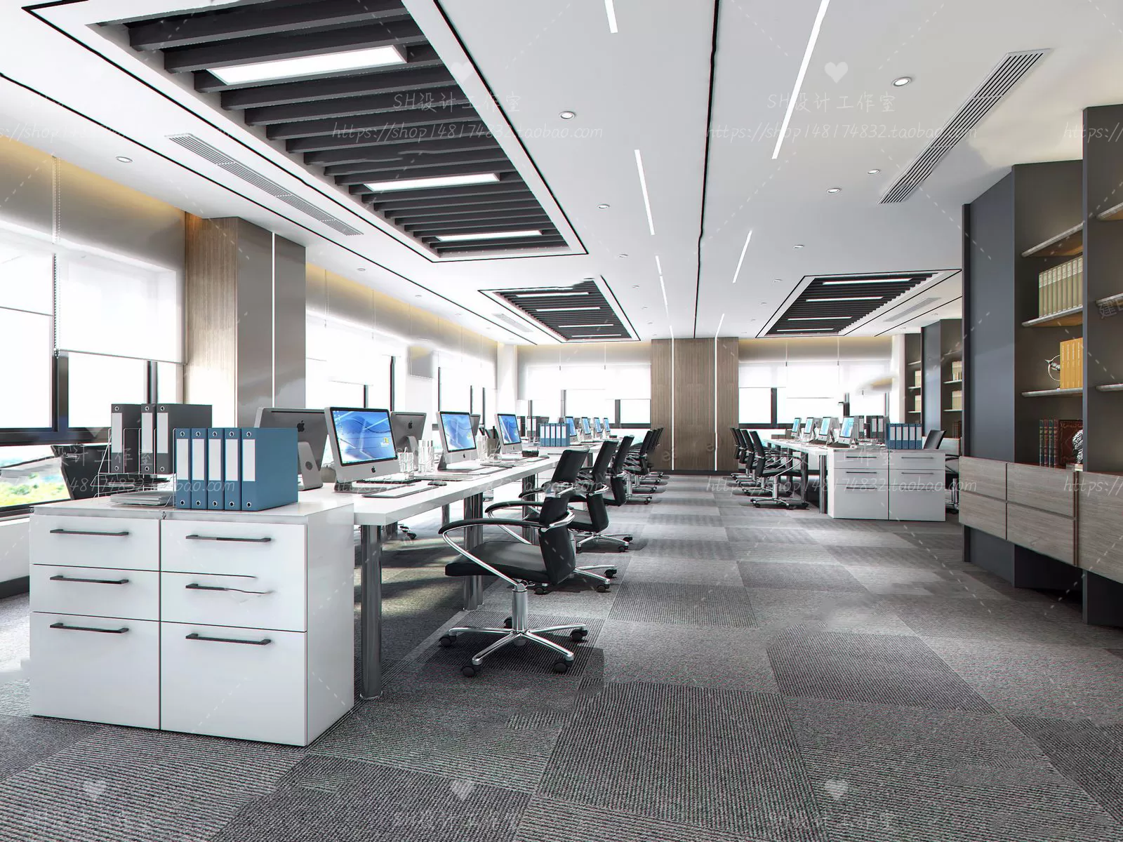 OFFICE – 3D SCENES – BLOCK – 317
