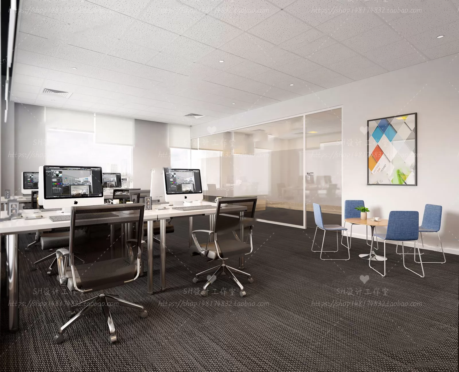 OFFICE – 3D SCENES – BLOCK – 321