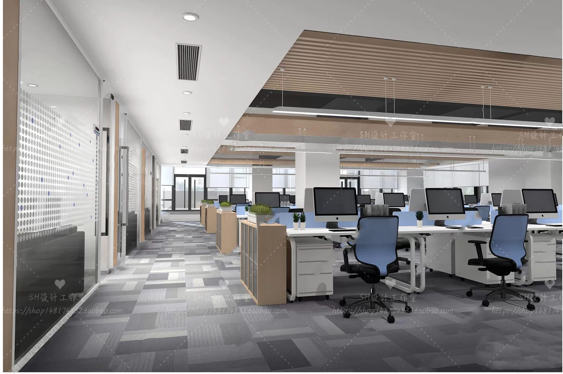 OFFICE – 3D SCENES – BLOCK – 341