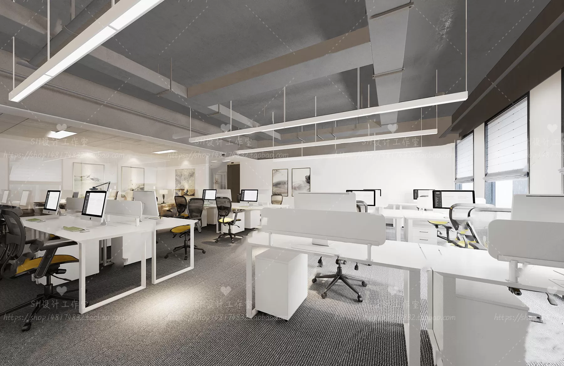 OFFICE – 3D SCENES – BLOCK – 342