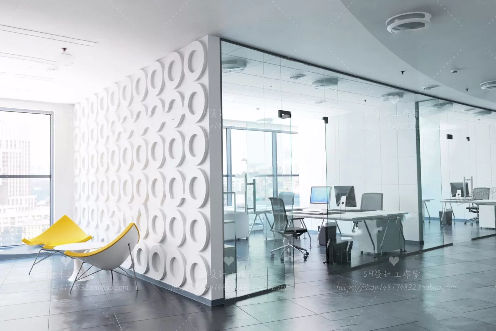 OFFICE – 3D SCENES – BLOCK – 346