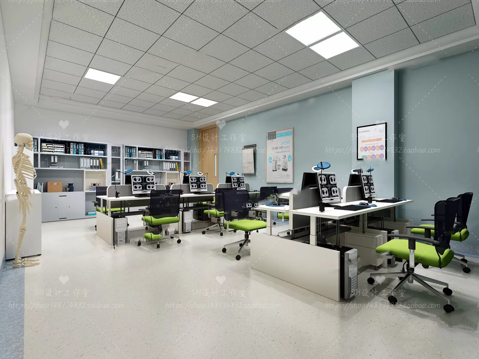 OFFICE – 3D SCENES – BLOCK – 347
