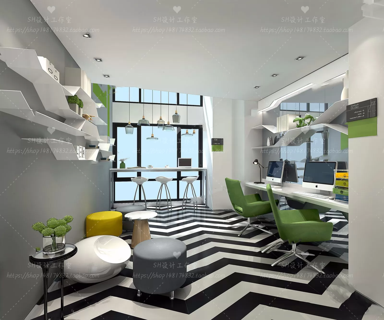 OFFICE – 3D SCENES – BLOCK – 350