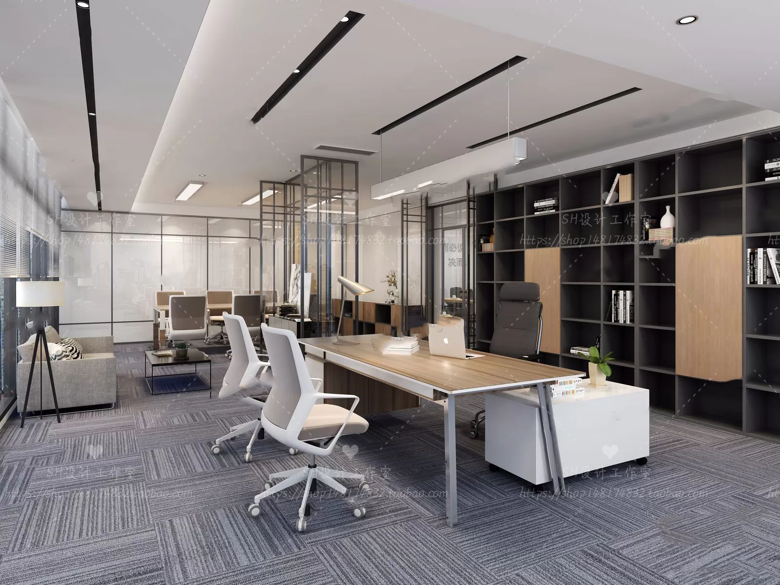 OFFICE – 3D SCENES – BLOCK – 368