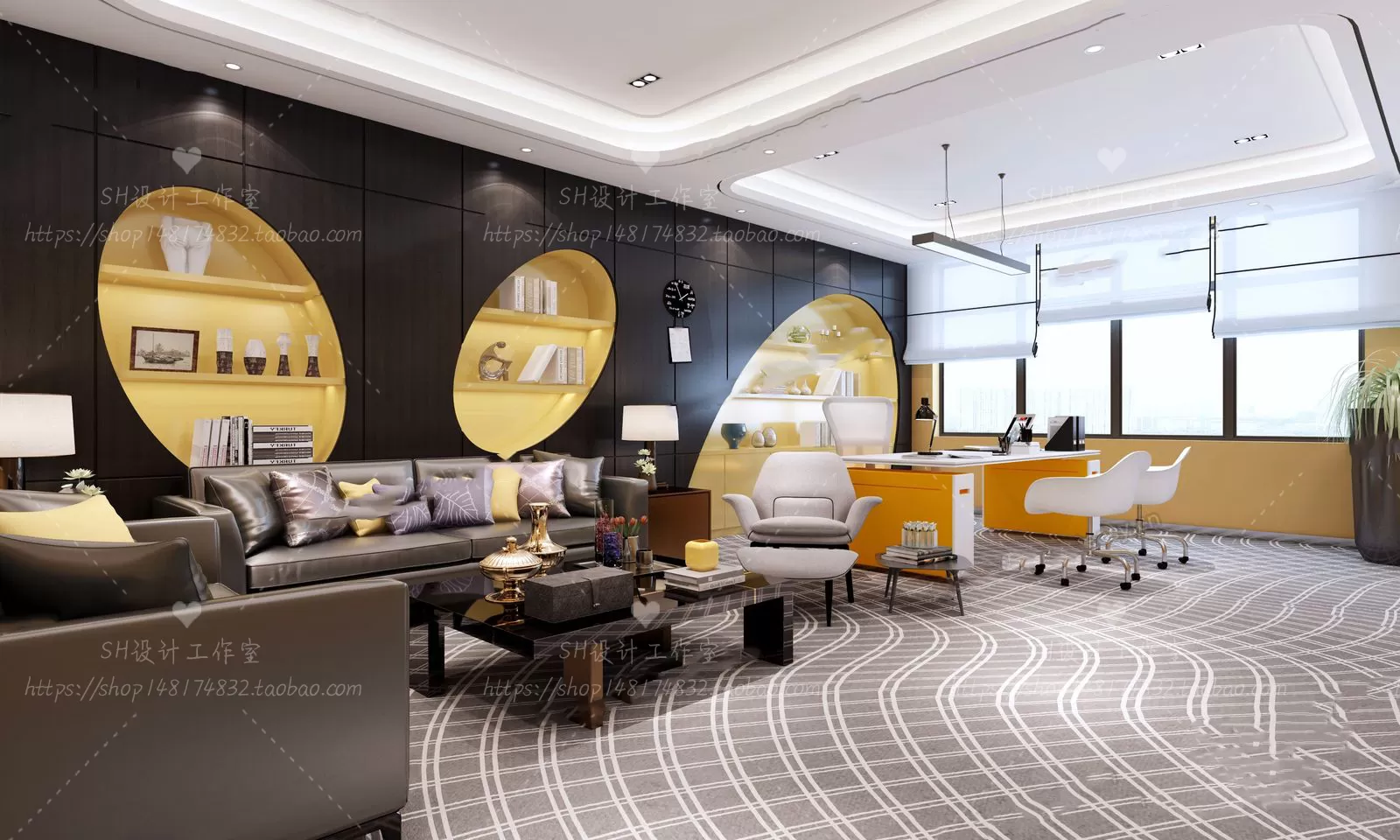 OFFICE – 3D SCENES – BLOCK – 396