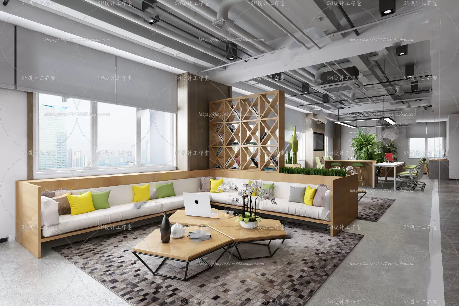 OFFICE – 3D SCENES – BLOCK – 537