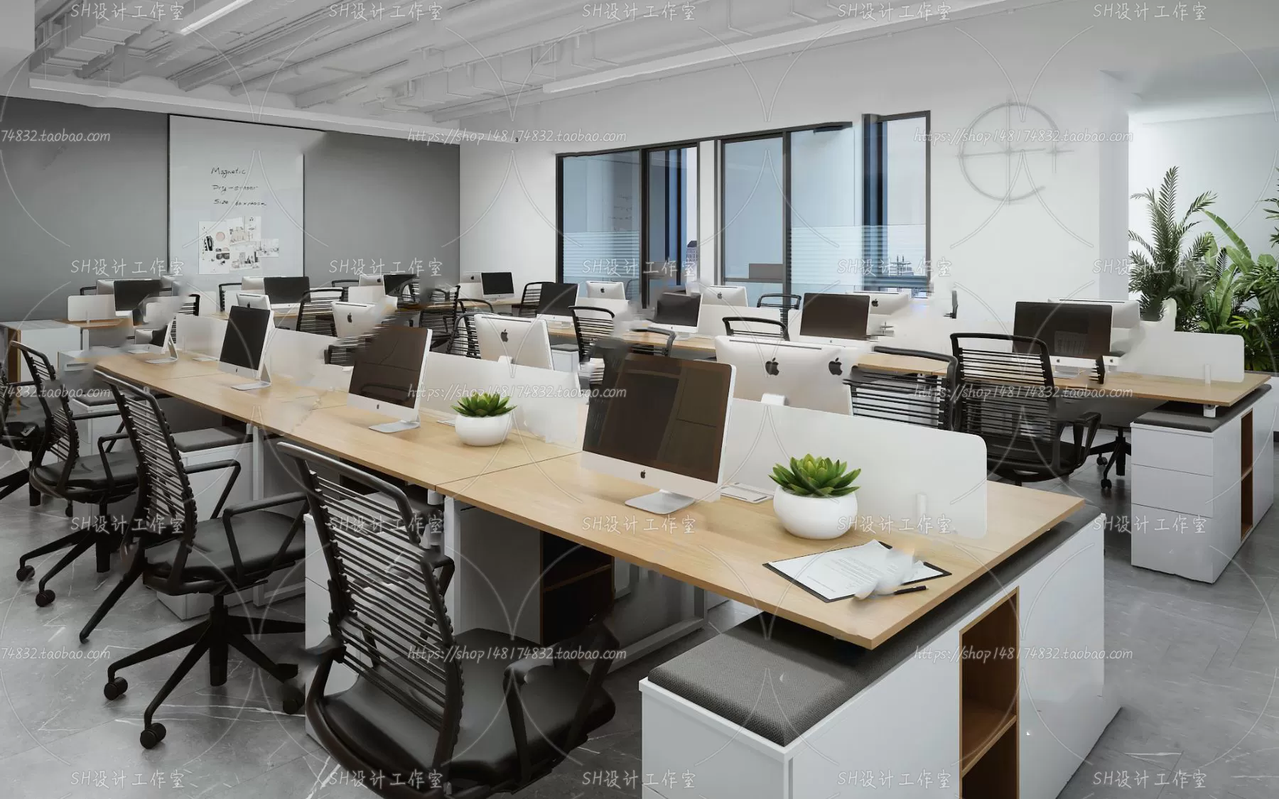 OFFICE – 3D SCENES – BLOCK – 538