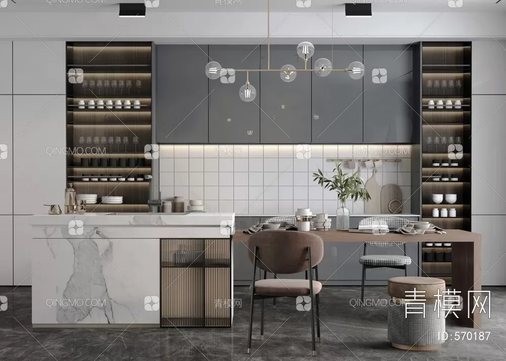 KITCHEN – 3D MODELS – VRAY – 075