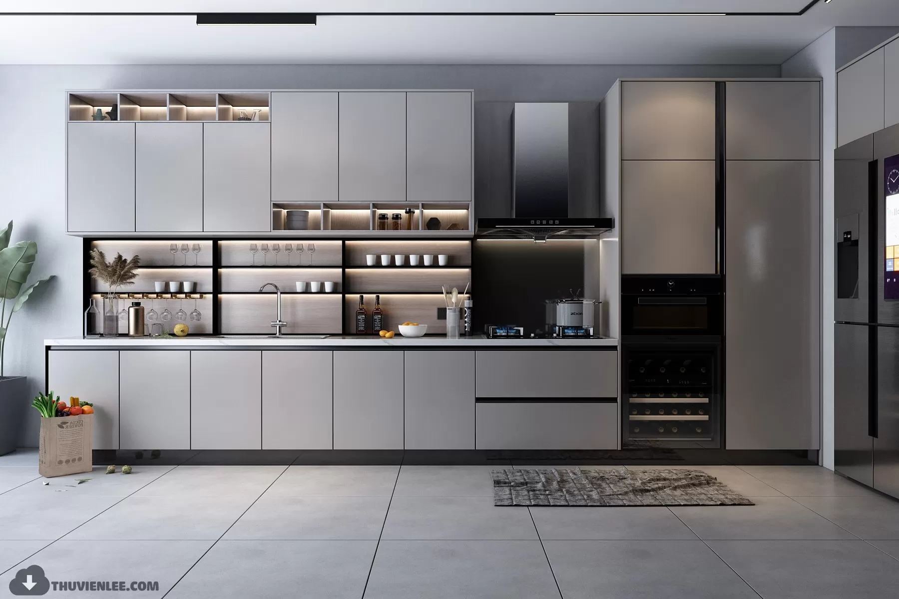 PRO 3D SCENE – KITCHEN 3D BLOCK – 019