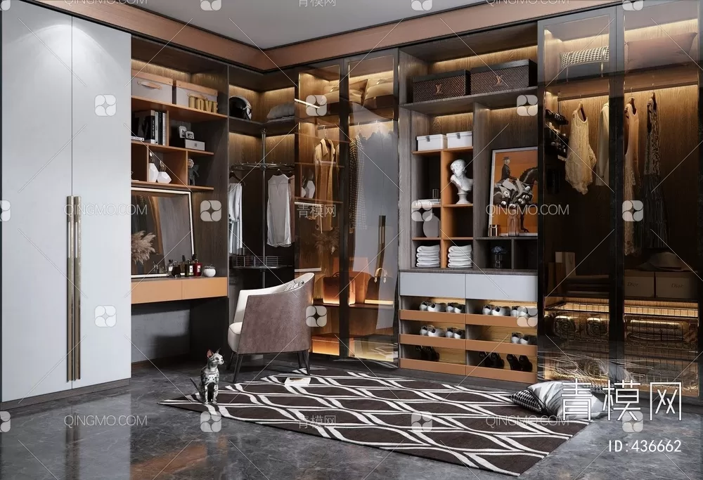 Wardrobe 3D Models – 017