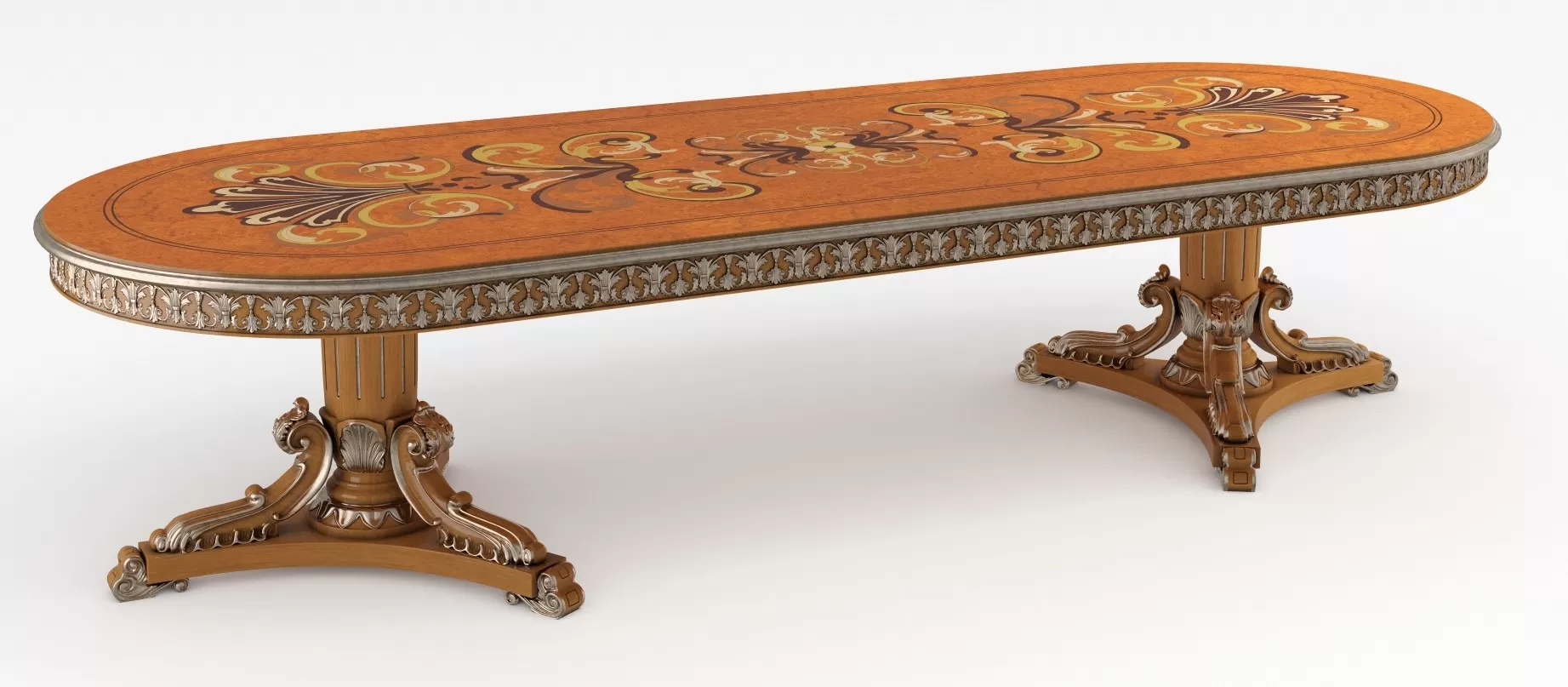 CLASSIC 3D MODELS – Oval fixed table – ModeneseGastone