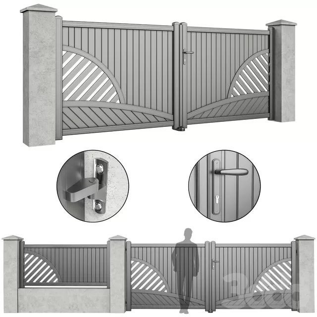 ARCHITECTURE – FENCE – 3D MODELS – FREE DOWNLOAD – 1385