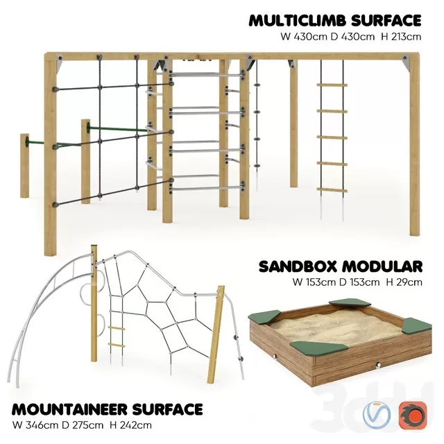 ARCHITECTURE – PLAYGROUND – 3D MODELS – FREE DOWNLOAD – 1613