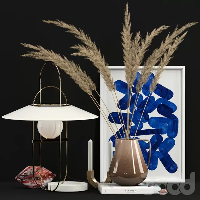 DECORATION – DECORATIVE SET – 3D MODELS – FREE DOWNLOAD – 3809