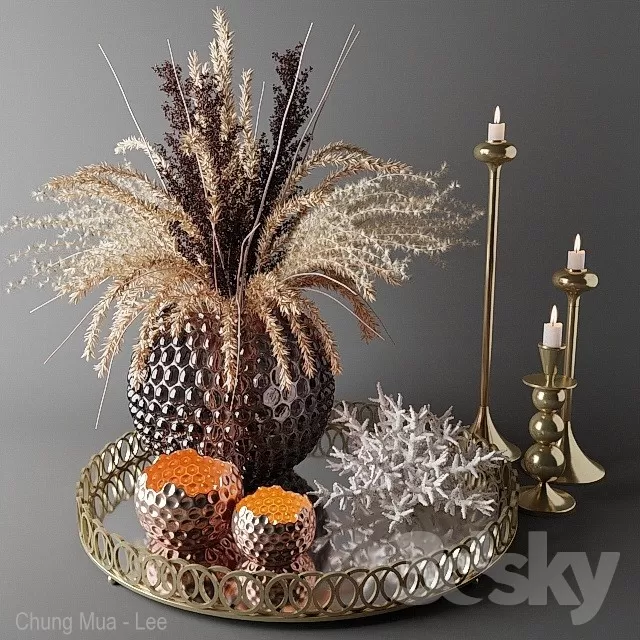 DECORATION – DECORATIVE SET – 3D MODELS – FREE DOWNLOAD – 4057