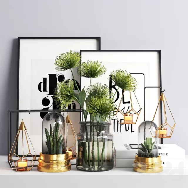 DECORATION – DECORATIVE SET – 3D MODELS – FREE DOWNLOAD – 4178