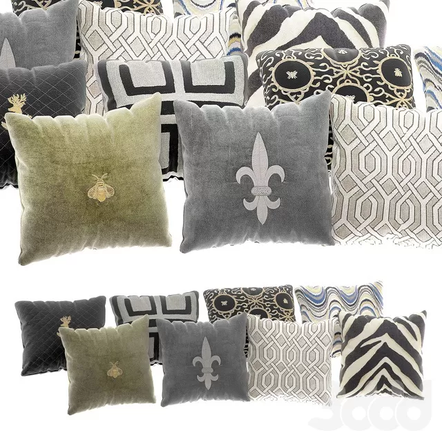 DECORATION – PILLOWS – 3D MODELS – FREE DOWNLOAD – 5620