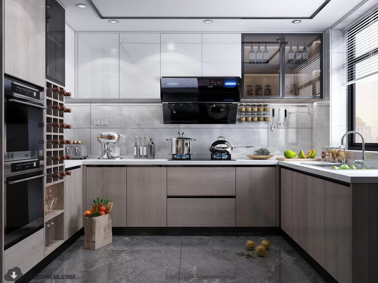 PRO 3D SCENE – KITCHEN 3D BLOCK – 031