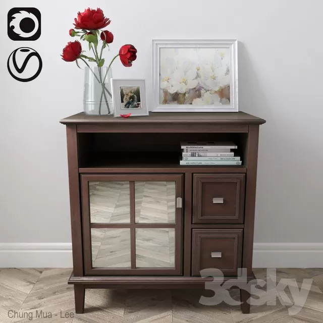 FURNITURE – SIDEBOARD & CHEST OF DRAWER – 3D MODELS – FREE DOWNLOAD – 9491