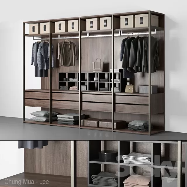 FURNITURE – WAREDROBE & DISPLAY – 3D MODELS – FREE DOWNLOAD – 12169