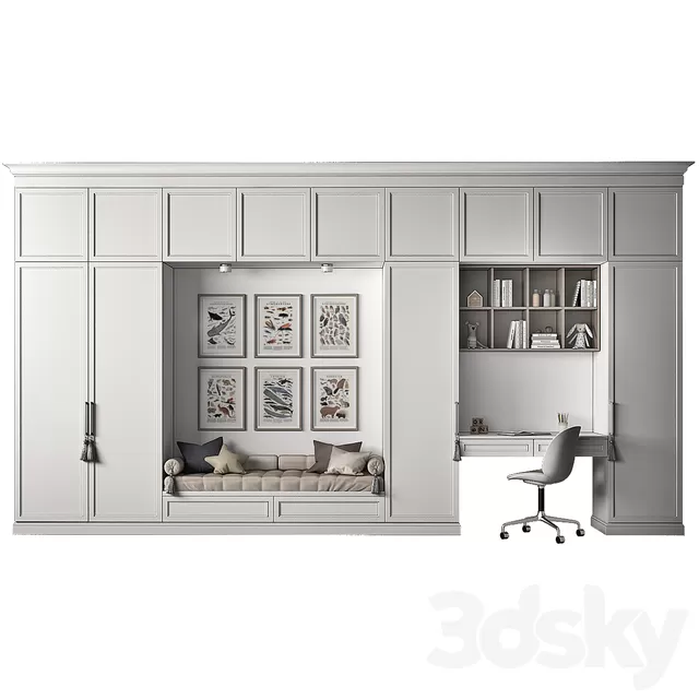 FURNITURE – WAREDROBE & DISPLAY – 3D MODELS – FREE DOWNLOAD – 12178