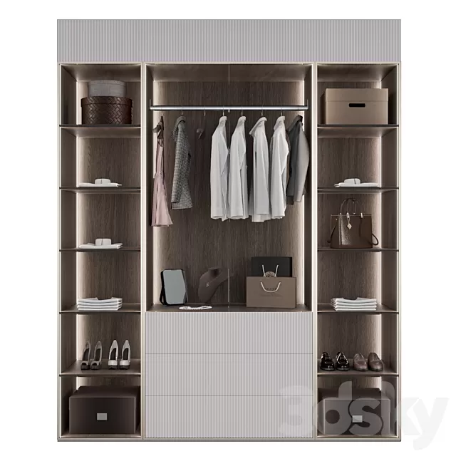 FURNITURE – WAREDROBE & DISPLAY – 3D MODELS – FREE DOWNLOAD – 12327