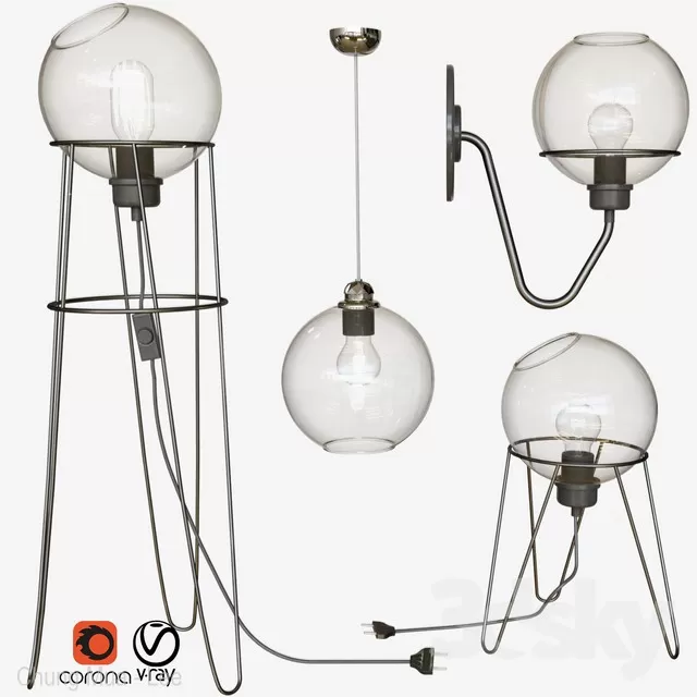LIGHTING – FLOOR LAMP – 3D MODELS – FREE DOWNLOAD – 12393