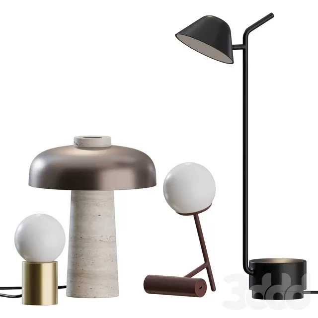 LIGHTING – TABLE LAMP – 3D MODELS – FREE DOWNLOAD – 14363